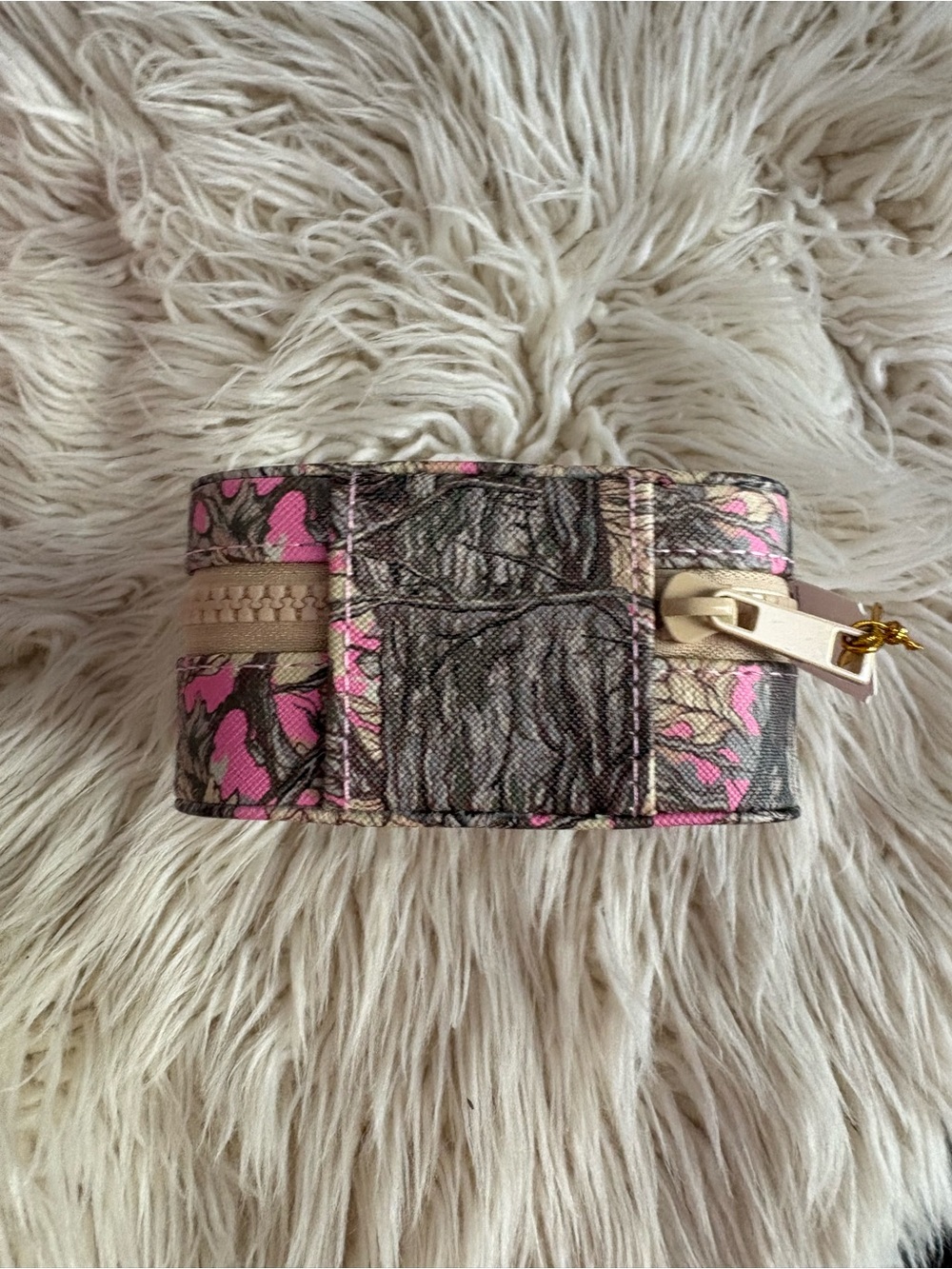 New Simply Southern Camo Jewelry Box Travel Case Gift Compact Pink Camouflage - Picture 5 of 7
